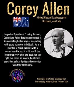 Corey Allen - Global Goodwill Ambassador