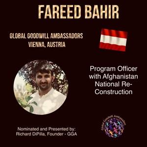 Fareed Bahir - Global Goodwill Ambassador
