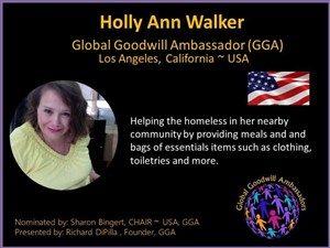 Holly Ann Walker - Los Angeles - USA - Global Goodwill Ambassador