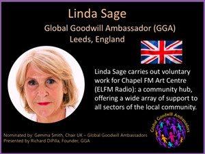 Linda Sage - Global Goodwill Ambassador