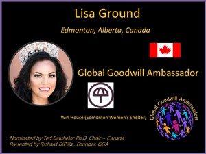 Lisa Ground - Canada - Global Goodwill Ambassador