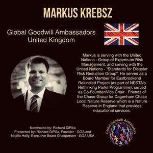 Markus Krebsz - United Kingdom - Global Goodwill Ambassador