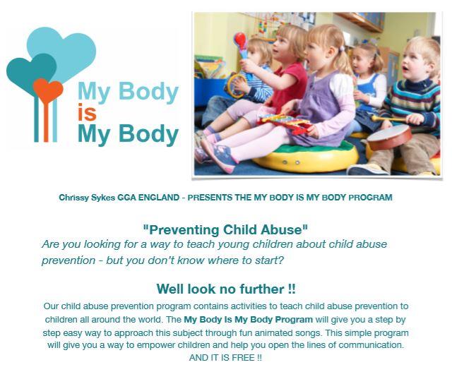 Chrissy Sykes - GGA England - presents the MY BODY IS MY BODY program -